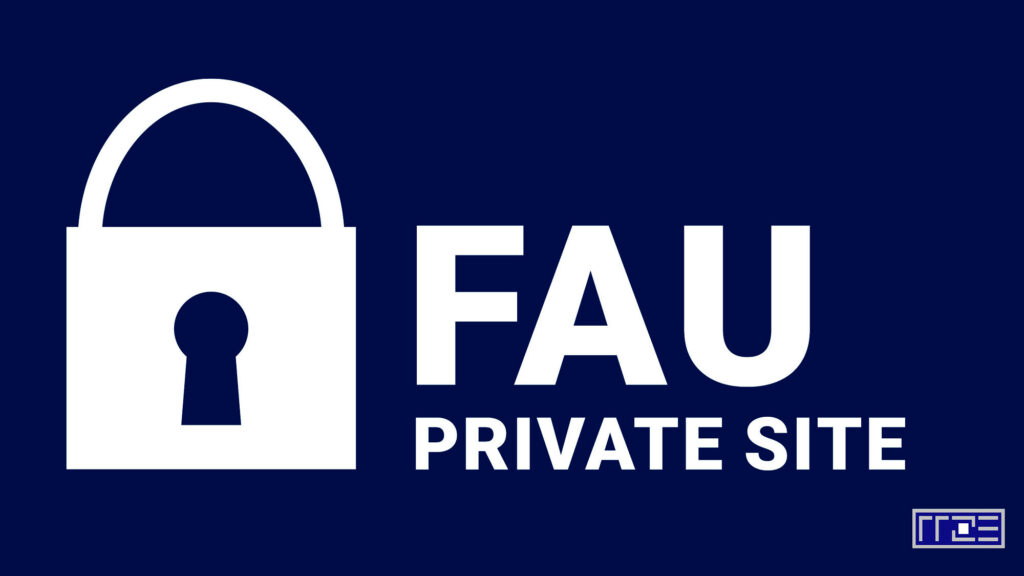Beitragsbild FAU Private Site